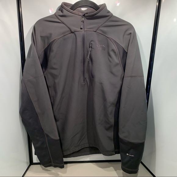 Vintage The North Face 1/4 Zip Black Fleece Jacket Size Medium - Picture 1 of 10